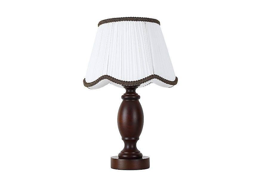 STANBOW Tischleuchte Klassische Tischlampe aus dunkler Eiche im antikem Sti günstig online kaufen