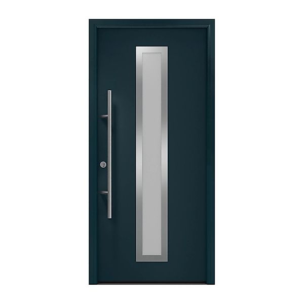 EcoStar Haustür Isopro Secur IPS 700S Anthrazitgrau 110 cm x 210 cm DIN L günstig online kaufen