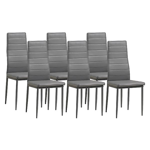 Albatros Esszimmerstühle MILANO 6er Set Grau günstig online kaufen