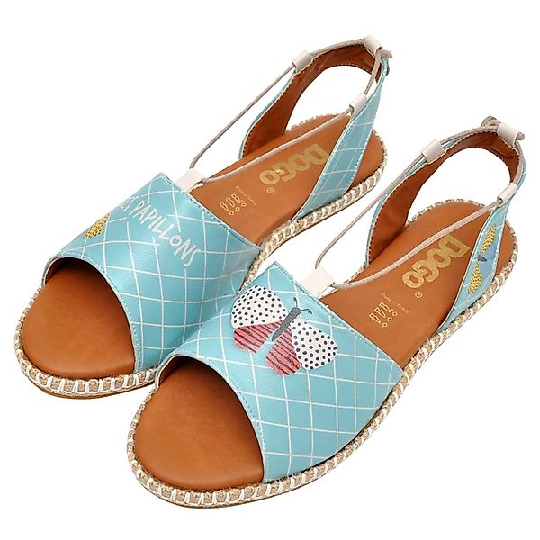 DOGO Sandale "Hazel Sandale Les Papillons Damen Sandalen" Handgefertigt günstig online kaufen