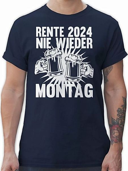 Shirtracer T-Shirt Rente 2024 Nie wieder Montag Rentner Geschenk günstig online kaufen