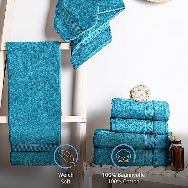 Komfortec Handtuch Set 50x100, Handtücher, Frottee günstig online kaufen
