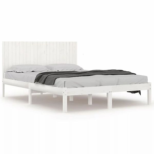 vidaXL Massivholzbett Weiß Kiefer 200x200 cm1179349 günstig online kaufen