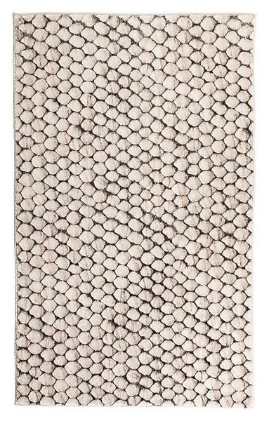 casa NOVA Badematte BUBBLE, Greige, 60 x 100 cm, Bubbleoptik, Polyester, re günstig online kaufen