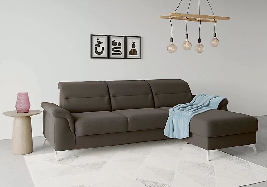 sit&more Ecksofa "Sinatra L-Form", mit Recamiere, optinal mit Kopfteilverst günstig online kaufen