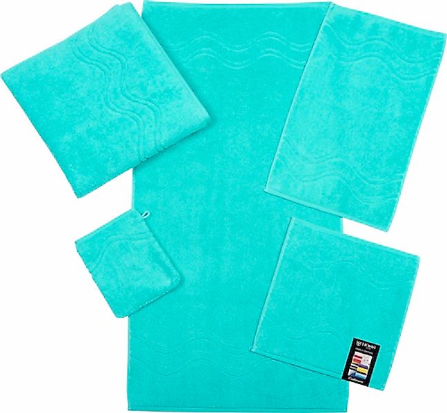 ROSS Gästehandtuch »Cashmere feeling«, (6 St.), mit Wellen-Bordüre günstig online kaufen