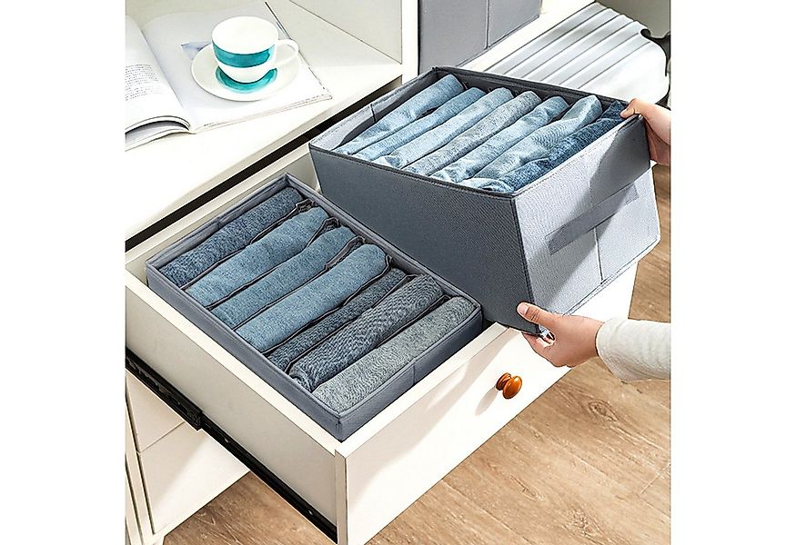 CALIYO Aufbewahrungsbox 2-Tlg Kleiderschrank Organizer Aufbewahrungsbox Sch günstig online kaufen