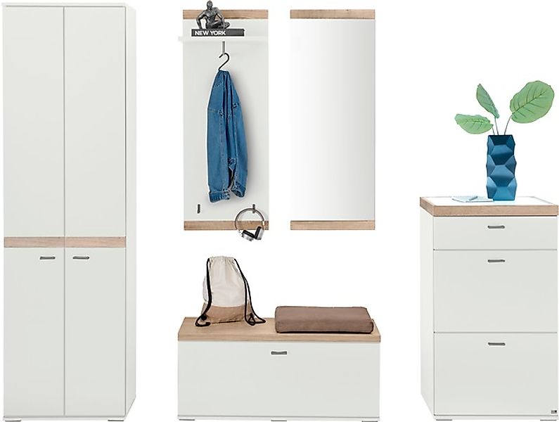 set one by Musterring Kompaktgarderobe »Lancaster Dielen« 5 Stk. tlg. beste günstig online kaufen