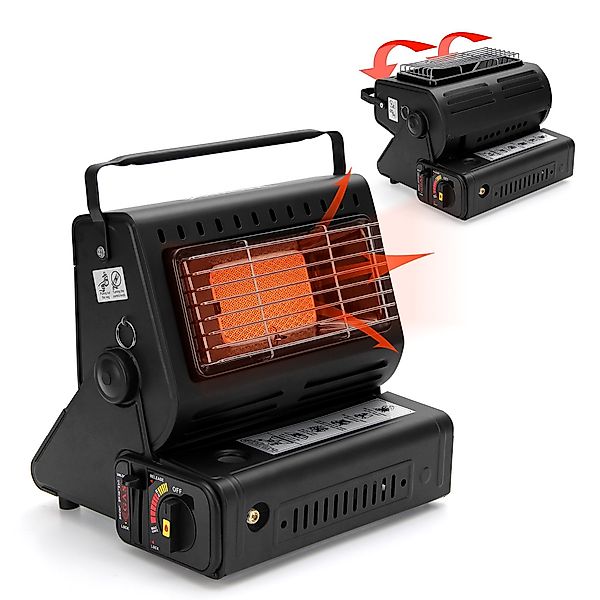 HOMELUX Heizstrahler 1300W 2in1 Tragbare Gasheizung, günstig online kaufen