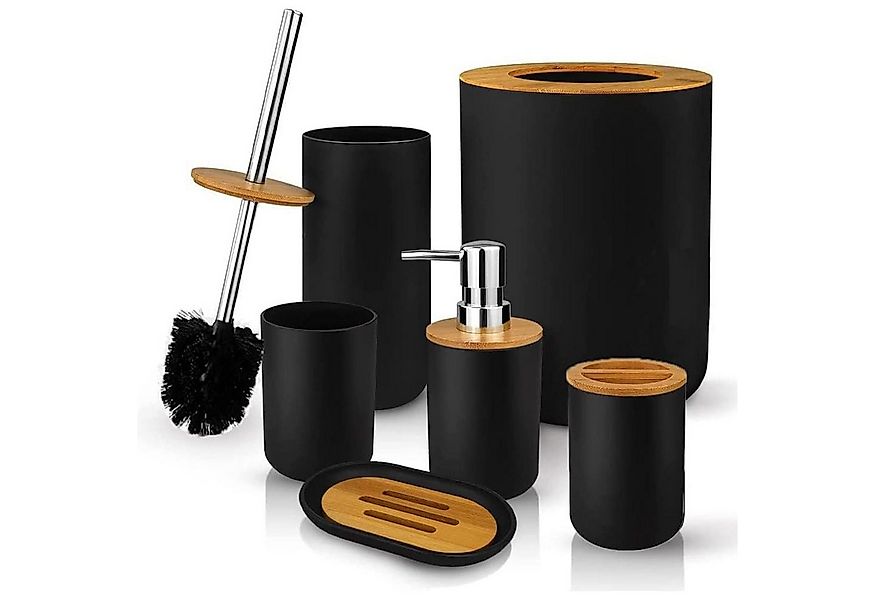 Refined Living Badaccessoire-Set 6St Badset Badezimmer zubehör Badaccessoir günstig online kaufen