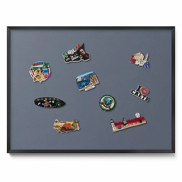 Tulup Magnettafel Metalltafel für Magnete Kühle Graue Farbe 80x60 cm Magnet günstig online kaufen