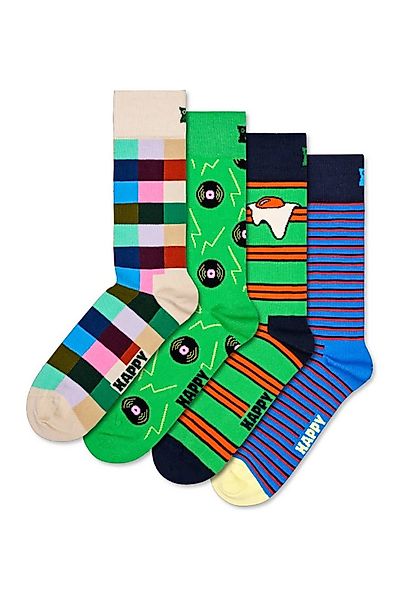 Happy Socks Basicsocken 4-Pack Record Socks Gift Set Verstärkte Ferse, bess günstig online kaufen