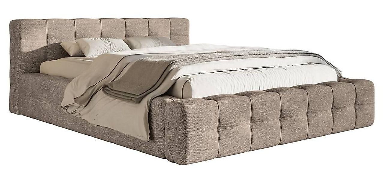 Selsey Design | Tilly Bettgestell Chenille mit Stauraum günstig online kaufen