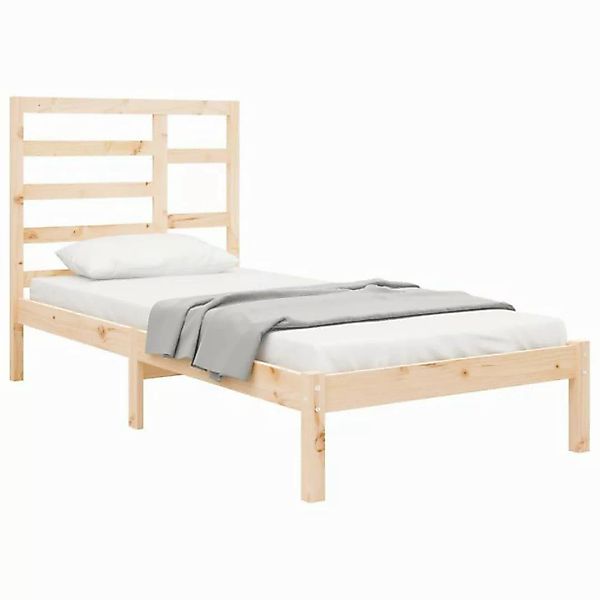 vidaXL Bett Massivholzbett ohne Matratze 75x190 cm günstig online kaufen