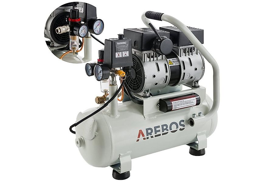 Arebos Kompressor Flüsterkompressor 500W Kompressor, Druckluft Kompressor 1 günstig online kaufen