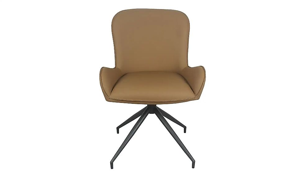 Stuhl drehbar mit Lederbezug Inari ¦ braun ¦ Maße (cm): B: 58 H: 84 T: 60.0 günstig online kaufen