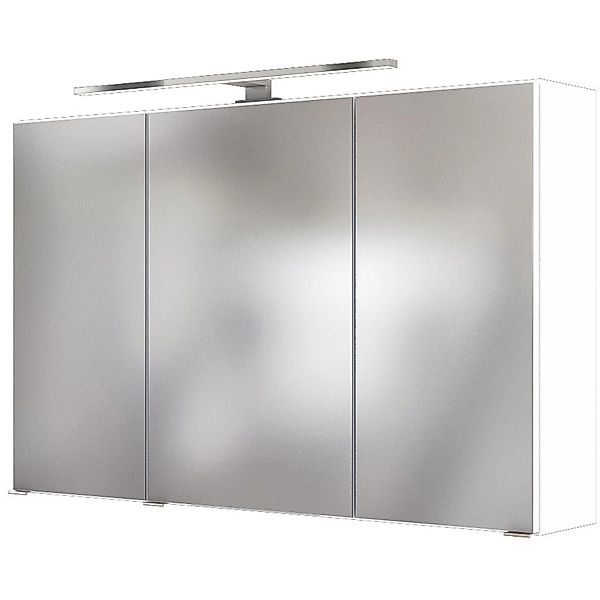 Held Möbel 3D-Spiegelschrank Verona 100 cm Weiß günstig online kaufen