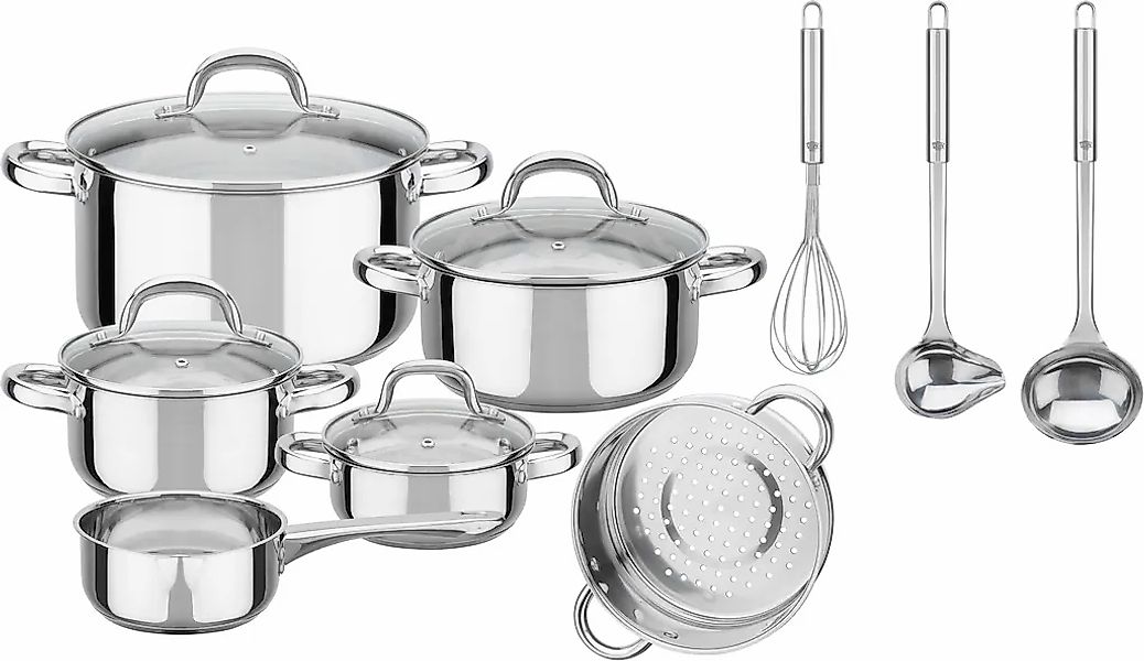 GSW Topf-Set "Montreal" Set, je 1 Kochtopf 14/16/20/24 cm, 1 Stieltopf 14 c günstig online kaufen