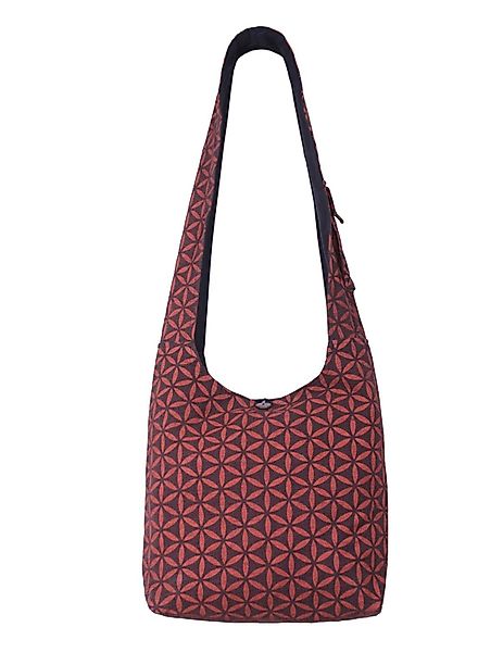 Vishes Shopper Umhängetasche Schultertasche Facetten Blumen, günstig online kaufen