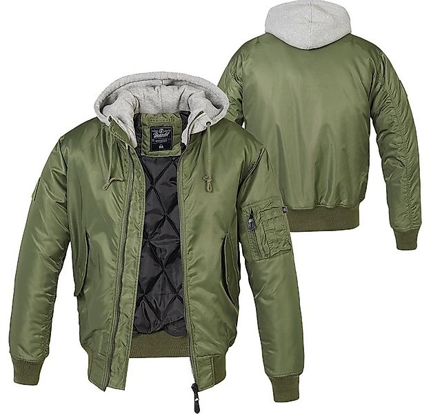 Brandit Outdoorjacke Brandit MA1 Pilotenjacke mit Kapuze Sweat Hooded günstig online kaufen