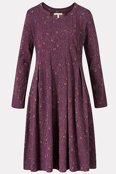 Himalaya Clothing Jerseykleid Damen mit floralem Jacquardmuster - Edles Mid günstig online kaufen