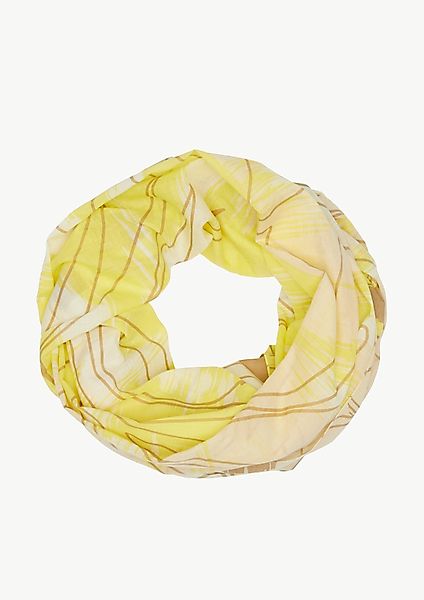 Comma Halstuch Loop-Schal mit floralem Muster günstig online kaufen