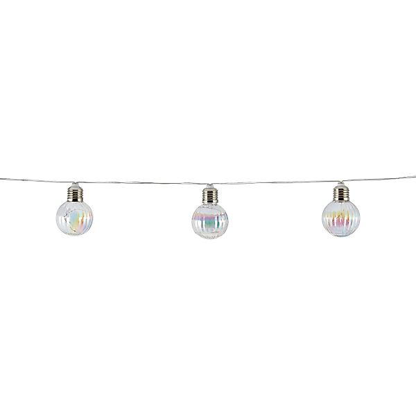 LED Solar-Lichterkette 4,8 m inkl. 10 Kugeln Ø 6 cm x 8,5 cm günstig online kaufen