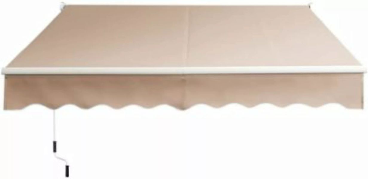 COSTWAY® Sonnenmarkise Balkon 2,5 m x 2 m khaki  Erwachsene günstig online kaufen