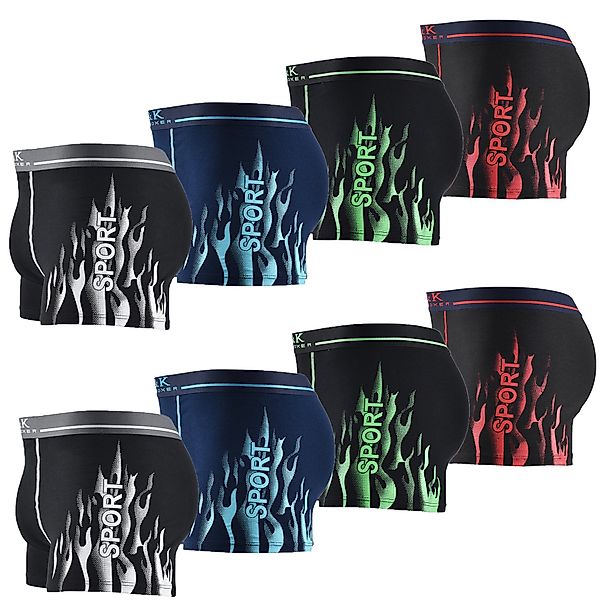 L&K Boxershorts 1104-1121 (8er-Pack) Herren Boxershorts günstig online kaufen