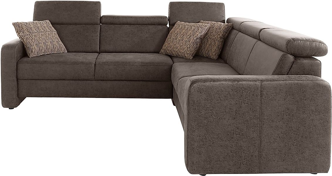 sit&more Ecksofa "Bologna L-Form" Kopfteilverstellung, wahlweise mit Bettfu günstig online kaufen