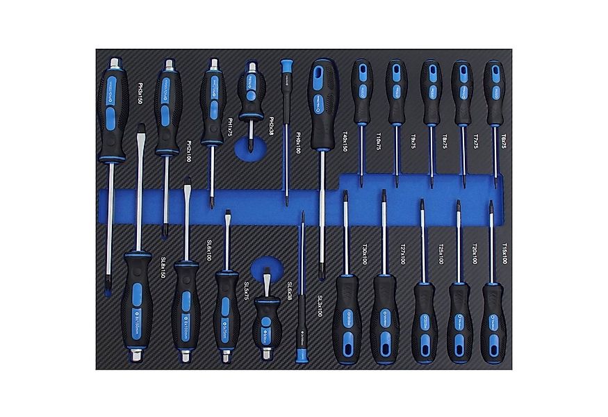 TRUTZHOLM Werkzeugset Profi Werkstattwagen Einlage blau Schraubendreher 21 günstig online kaufen