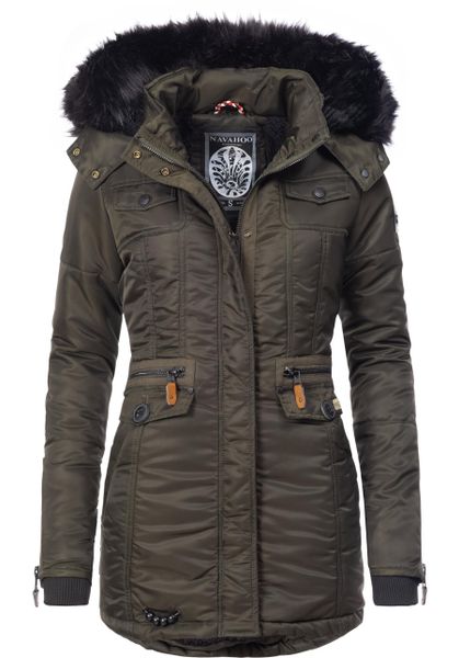 Navahoo Steppmantel "Schätzchen" warmer Winterparka mit Kunstfellkapuze günstig online kaufen