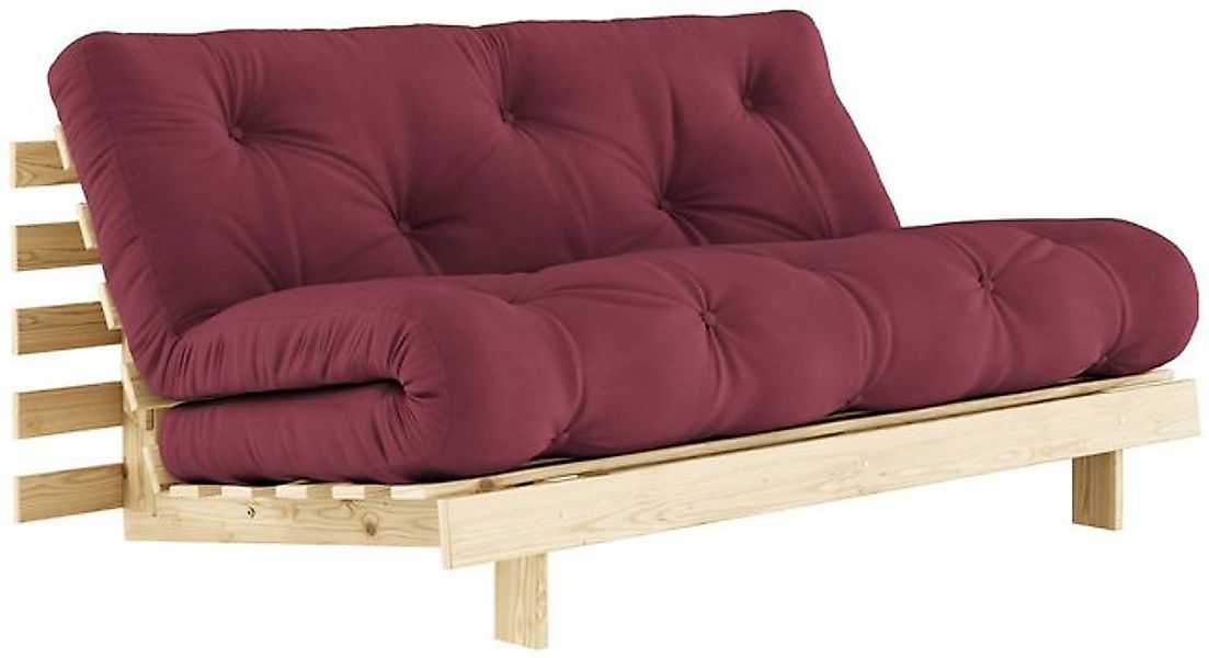 Karup Design 2-Sitzer Schlafsofa ROOTS 160 cm Polster BORDEAUX Klappsofa Ge günstig online kaufen