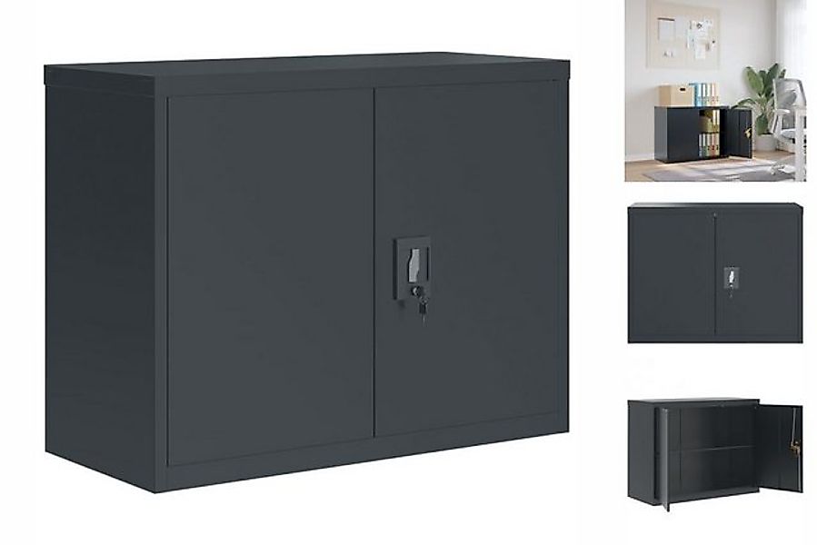 vidaXL Aktenschrank Aktenschrank Büroschrank Home Office Ablage Büro Anthra günstig online kaufen