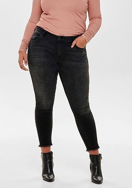 ONLY CARMAKOMA Skinny-fit-Jeans "CARWILLY REG SK ANK JNS", in washed-out Op günstig online kaufen