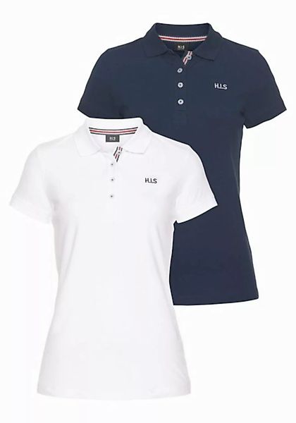 H.I.S Poloshirt (2er-Pack) Kurzarm, figurbetonte Passform, mit klassischem günstig online kaufen