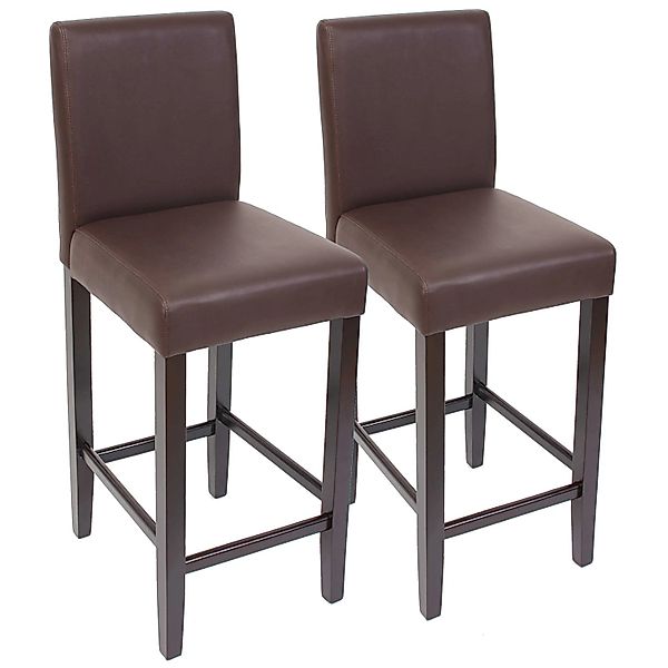 PROREGAL 2er-Set Barhocker Gepolstert Mit Lehne Barstuhl Kunstleder Sitzhöh günstig online kaufen