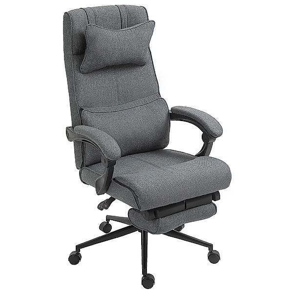 Vinsetto Ergonomischer, Höhenverstellbarer Bürostuhl mit Armlehnen, Kopf- u günstig online kaufen