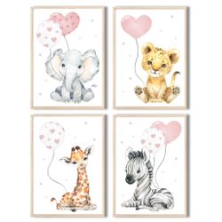 MeinBaby123® Poster Bilder Kinderzimmer, Tiere Poster günstig online kaufen