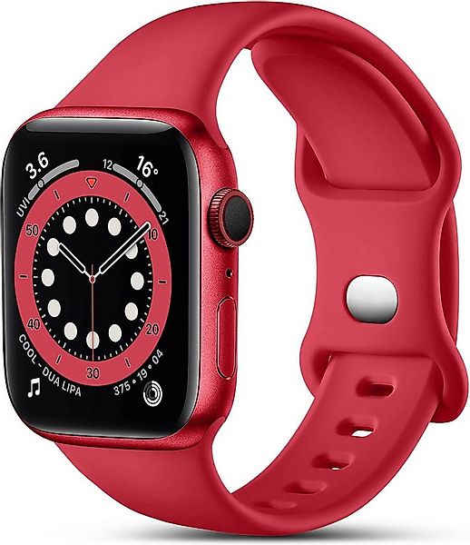 Widmann-Shop Smartwatch-Armband Apple Watch Silikon Armband Series 6 7 8 9 günstig online kaufen