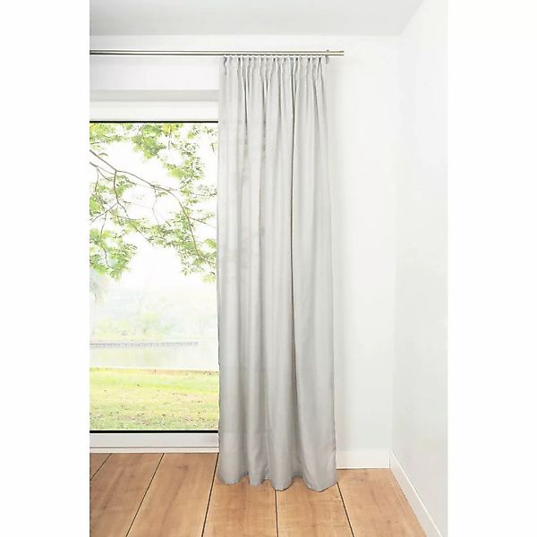 Kombivorhang 2er Pack Breeze grau B/L: ca. 135x300 cm günstig online kaufen