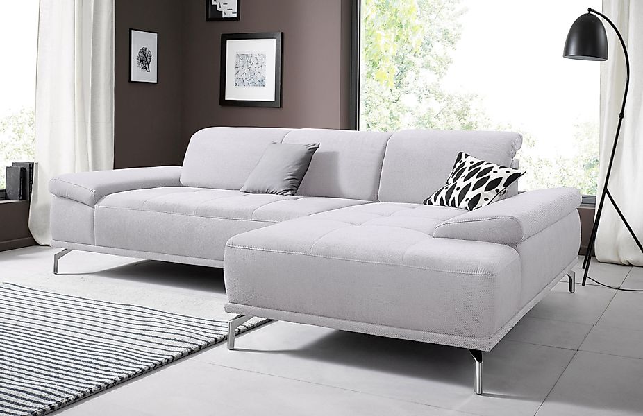 Places of Style Ecksofa "Caluna", Inkl.Sitztiefenverstellung, wahlweise mit günstig online kaufen