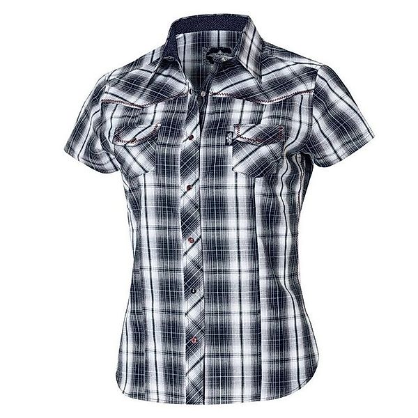Stars & Stripes Kurzarmbluse Westernbluse Larissa günstig online kaufen
