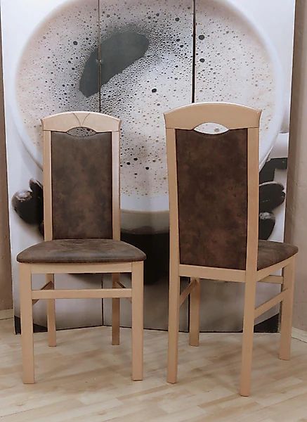 Home affaire 4-Fußstuhl, (Set), 2 St., Microfaser günstig online kaufen