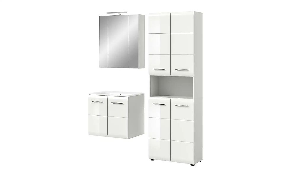 Badkombination   ¦ weiß ¦ Maße (cm): B: 135 H: 185 Schränke > Badschränke > günstig online kaufen