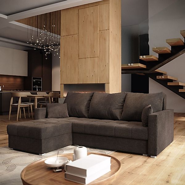 Masseno Ecksofa NIDA mit Schlaffunktion L-Form, günstig online kaufen