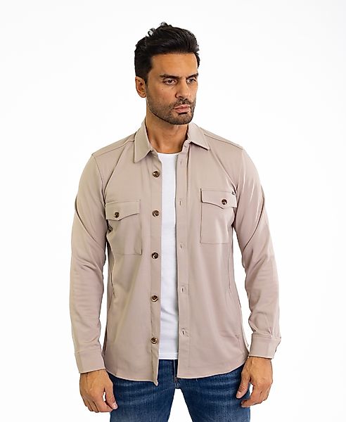 Denim Distriqt Langarmhemd Sportliches Herren Überhemd günstig online kaufen