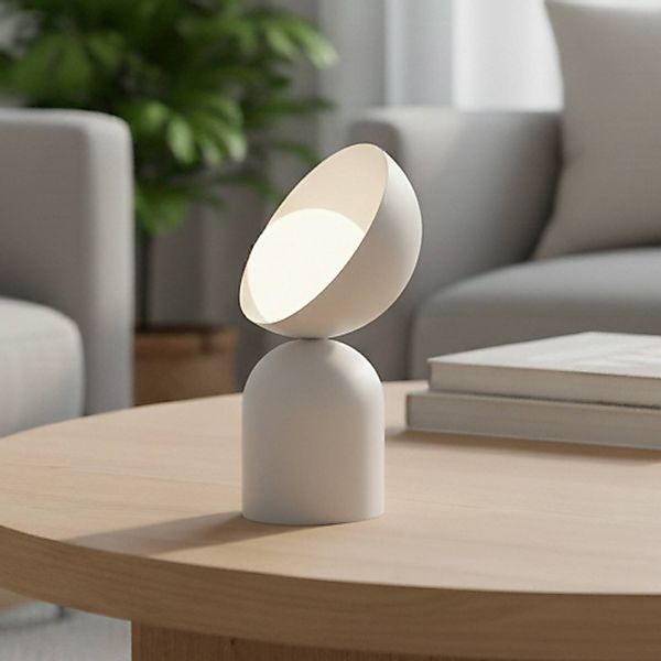 Tischleuchte Boto LN1, beige, Stahl/Glas, Höhe 31 cm, G9 günstig online kaufen