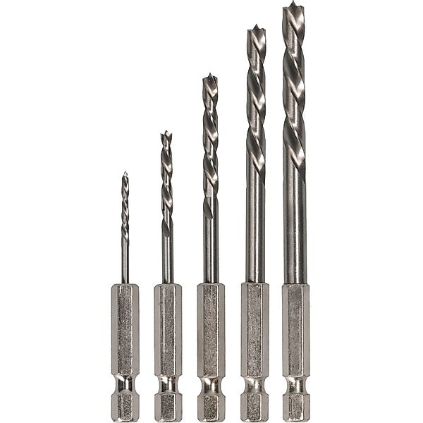 Bosch Holzbohrer-Set mit Sechskantschaft 5-teilig Ø 2 mm - 6 mm günstig online kaufen