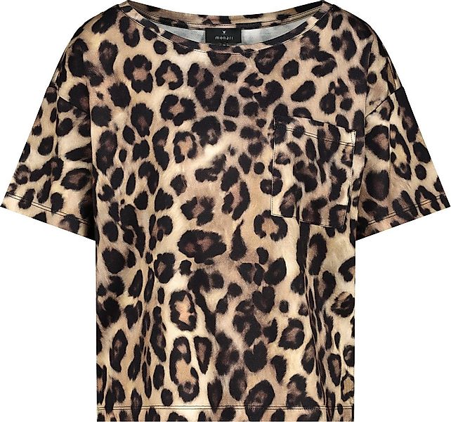 Monari Kurzarmhemd T-Shirt cinnamon gemustert günstig online kaufen